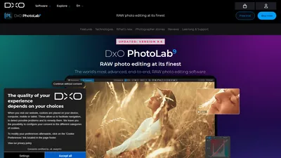 Главная страница DxO PhotoLab