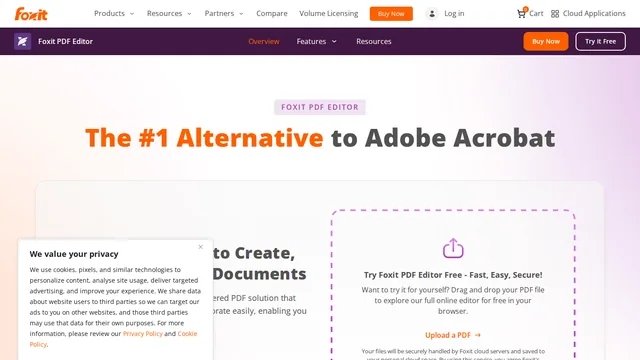 Главная страница Foxit PDF Editor