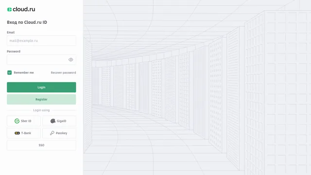 Главная страница Cloud.ru Evolution Managed Kubernetes (MK8s)