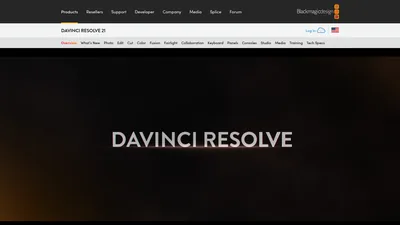 Главная страница DaVinci Resolve