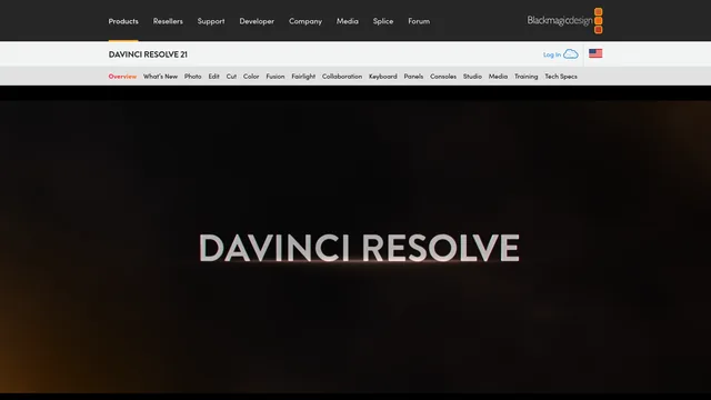 Главная страница DaVinci Resolve