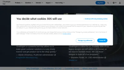 Главная страница DraftSight