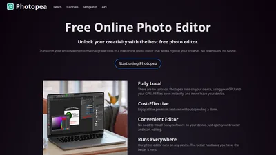 Главная страница Photopea