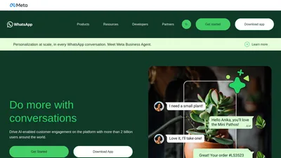 Главная страница WhatsApp