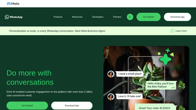 Главная страница WhatsApp