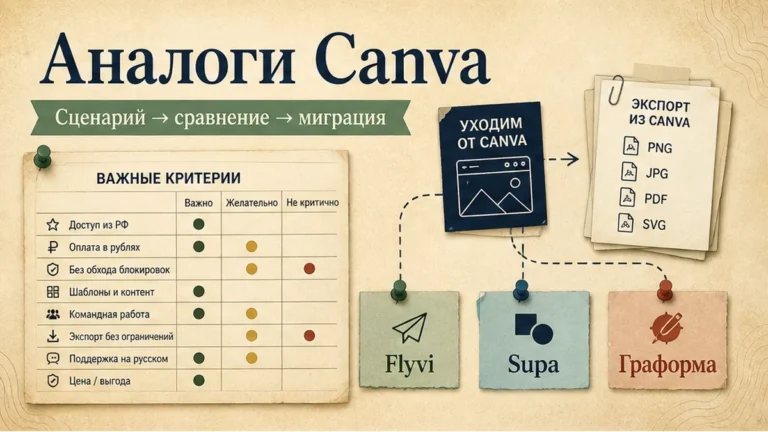 Обложка: Canva и Figma