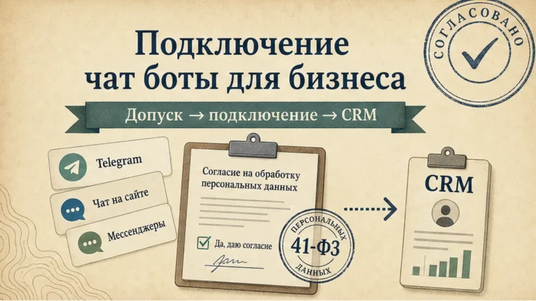 Обложка: Бот + CRM в Telegram