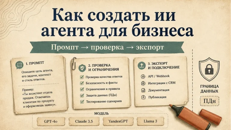 Обложка: ИИ-агент для бизнеса