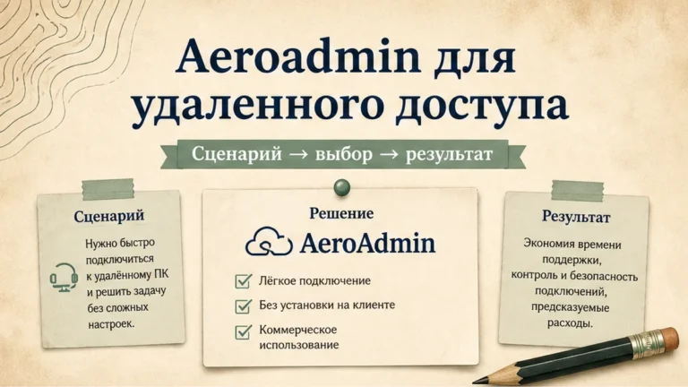 Редакционная обложка: Aeroadmin для удаленного доступа