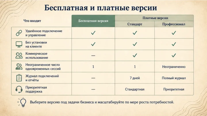 Чеклист миграции / действий: Бесплатная и платные версии: лимиты, лицензии и оплата из РФ
