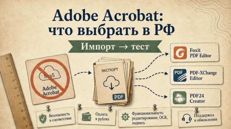 Редакционная обложка: Adobe Acrobat: что выбрать в РФ