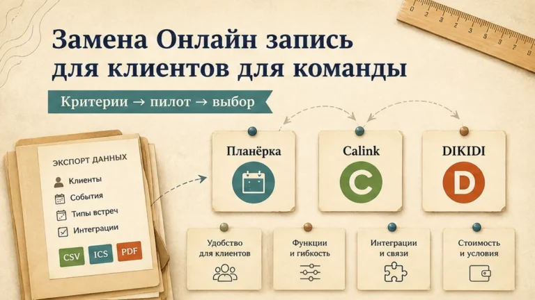 Редакционная обложка: Замена Онлайн запись для клиентов для команды