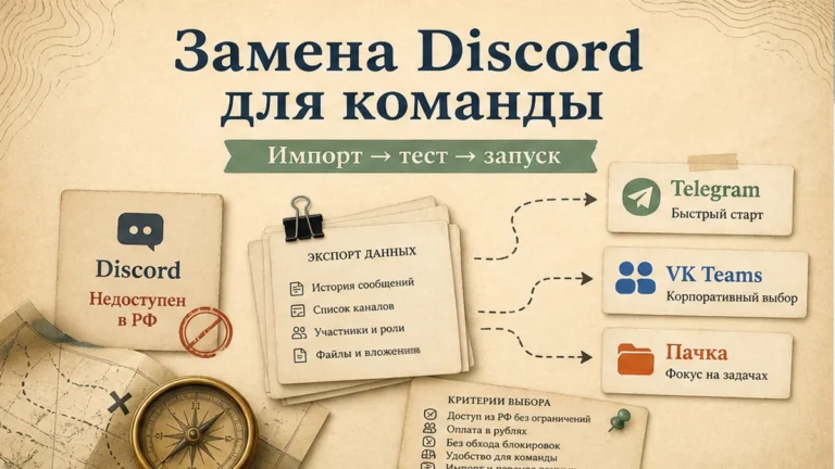 Редакционная обложка: Замена Discord для команды