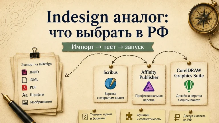 Редакционная обложка: Indesign аналог: что выбрать в РФ