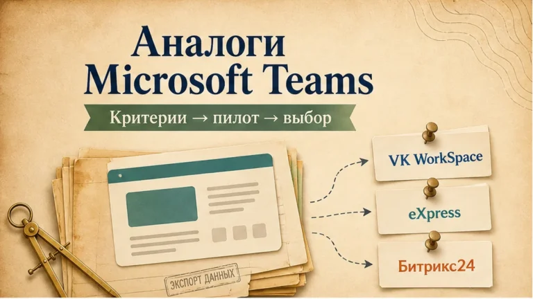 Редакционная обложка: Аналоги Microsoft Teams