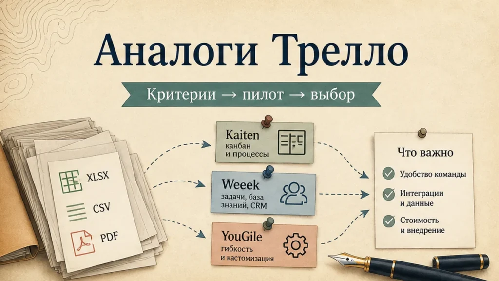 Редакционная обложка: Аналоги Трелло