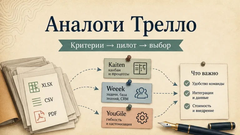 Редакционная обложка: Аналоги Трелло
