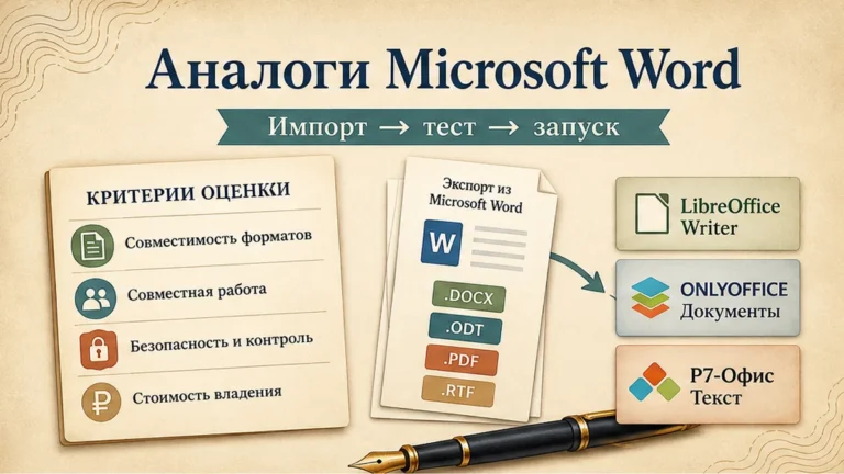 Редакционная обложка: Аналоги Microsoft Word