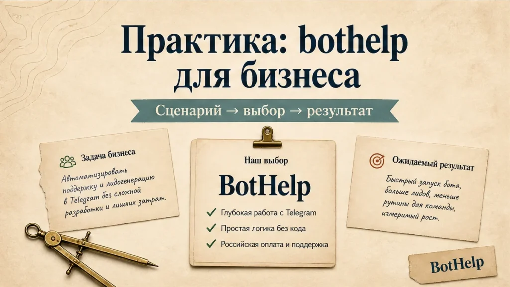 Редакционная обложка: Практика: bothelp для бизнеса